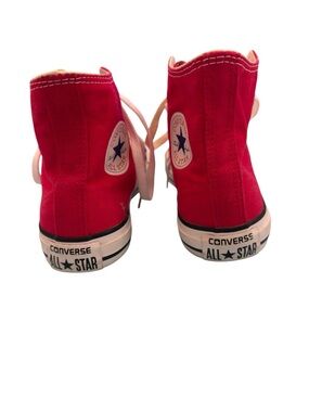 Converse High Top Sneakers in Red with White Soles
